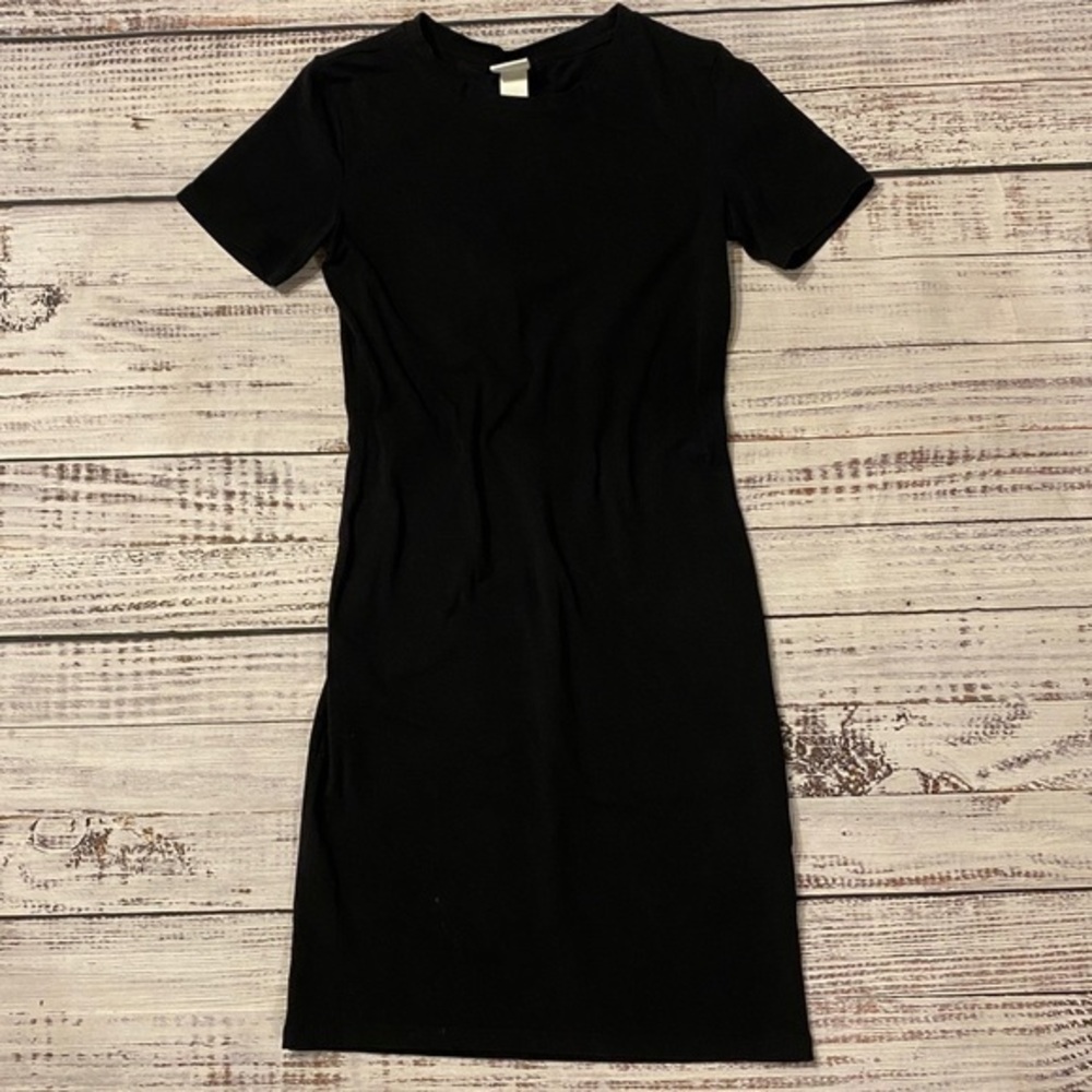 H&M black t-shirt dress